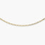 Gargantilla de oro 18K 45 cm malla perdiz