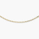 Gargantilla de oro 18K 45 cm malla perdiz