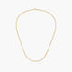 Gargantilla de oro 18K 45 cm malla tigre