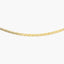 Gargantilla de oro 18K 45 cm malla tigre