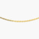 Gargantilla de oro 18K 45 cm malla tigre