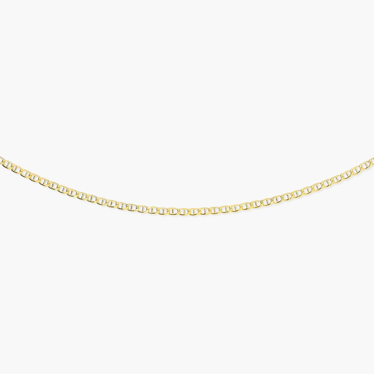 Gargantilla de oro 18K 45 cm malla tigre