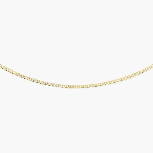 Gargantilla de oro 18K 45 cm malla tigre