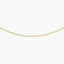 Gargantilla de oro 18K 45 cm malla tigre