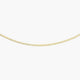 Gargantilla de oro 18K 45 cm malla tigre
