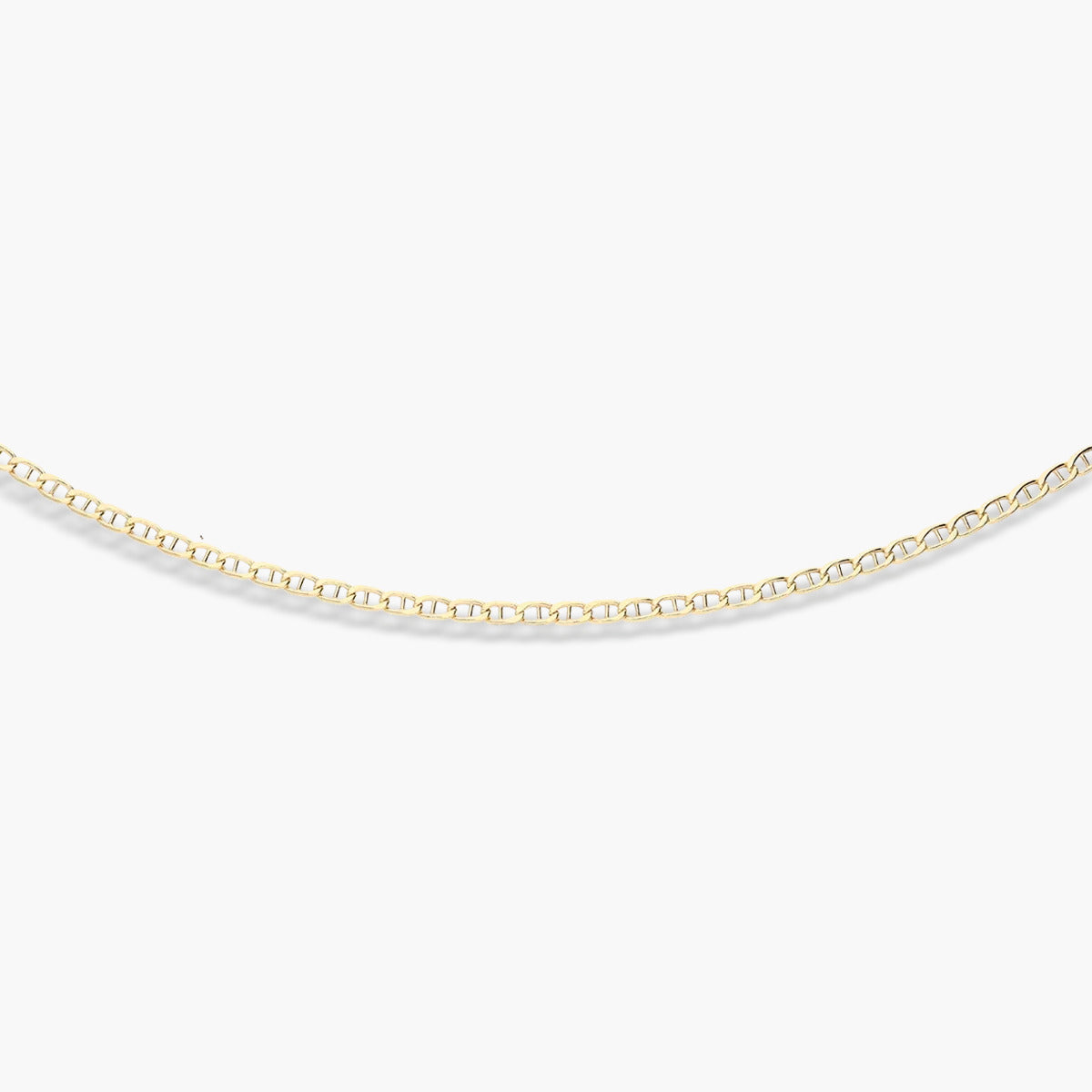 Gargantilla de oro 18K 45 cm malla ancla