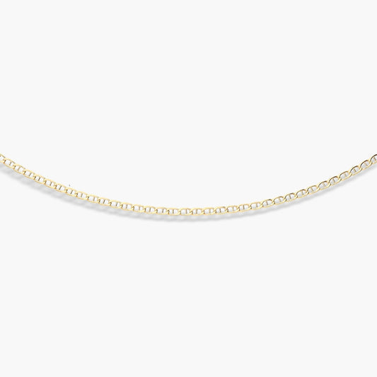 Gargantilla de oro 18K 45 cm malla ancla