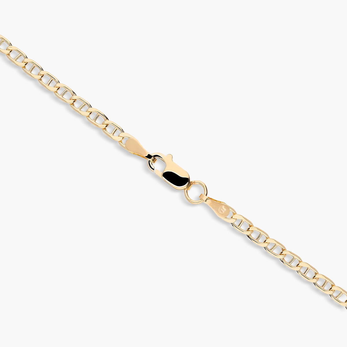 Gargantilla de oro 18K 45 cm malla ancla