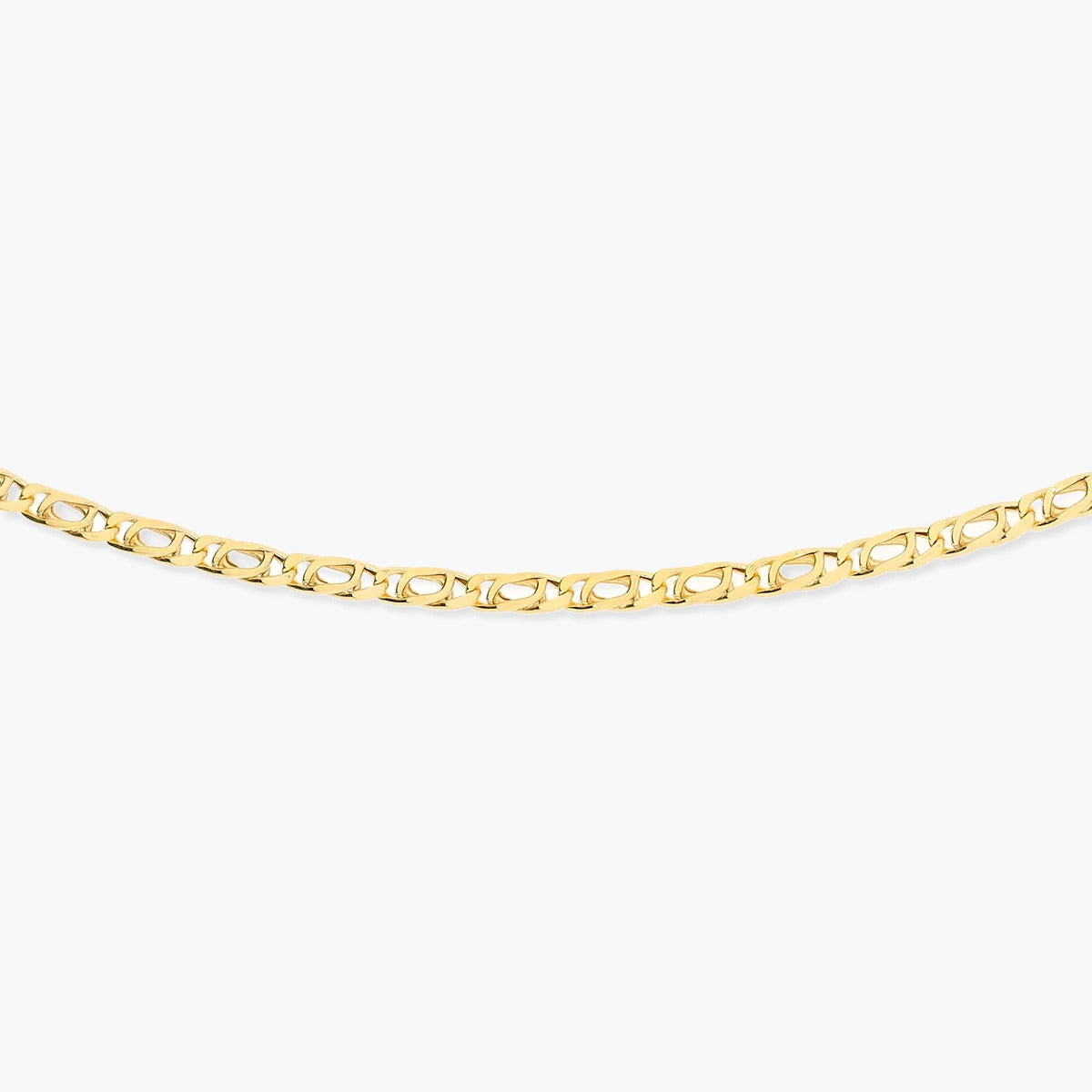 Gargantilla de oro 18K 45 cm malla perdiz