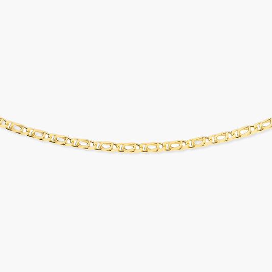 Gargantilla de oro 18K 45 cm malla perdiz