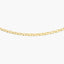 Gargantilla de oro 18K 45 cm malla perdiz
