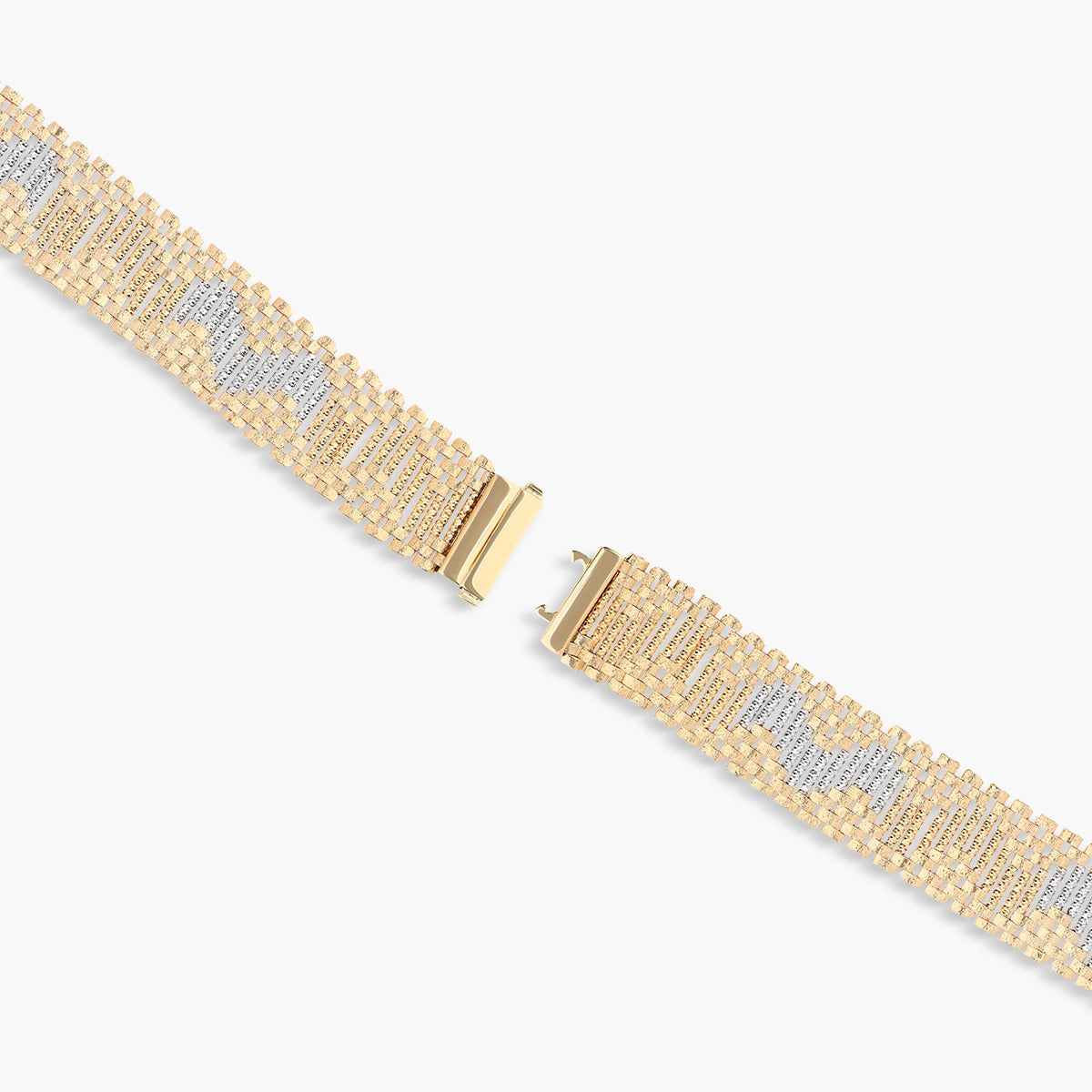 Gargantilla de oro bicolor 18K 45 cm BLACKJACK