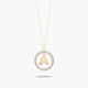 Collar de oro 18K circonitas A ALPHABET