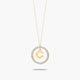 Collar de oro 18K circonitas C ALPHABET