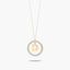 Collar de oro 18K circonitas D ALPHABET