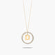 Collar de oro 18K circonitas D ALPHABET