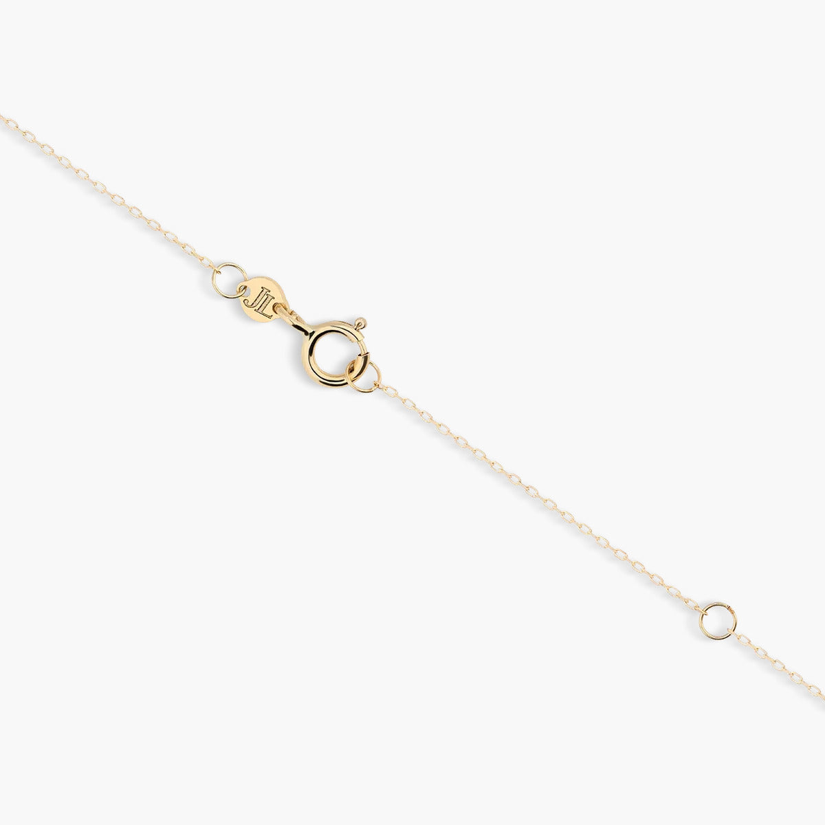Collar de oro 18K circonitas F ALPHABET