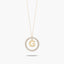 Collar de oro 18K circonitas G ALPHABET