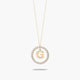 Collar de oro 18K circonitas G ALPHABET