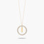 Collar de oro 18K circonitas I ALPHABET