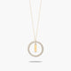 Collar de oro 18K circonitas I ALPHABET