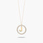 Collar de oro 18K circonitas J ALPHABET