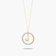 Collar de oro 18K circonitas J ALPHABET