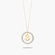 Collar de oro 18K circonitas S ALPHABET