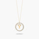 Collar de oro 18K circonitas Y ALPHABET