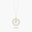 Collar de oro 18K circonitas Z ALPHABET