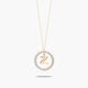 Collar de oro 18K circonitas Z ALPHABET