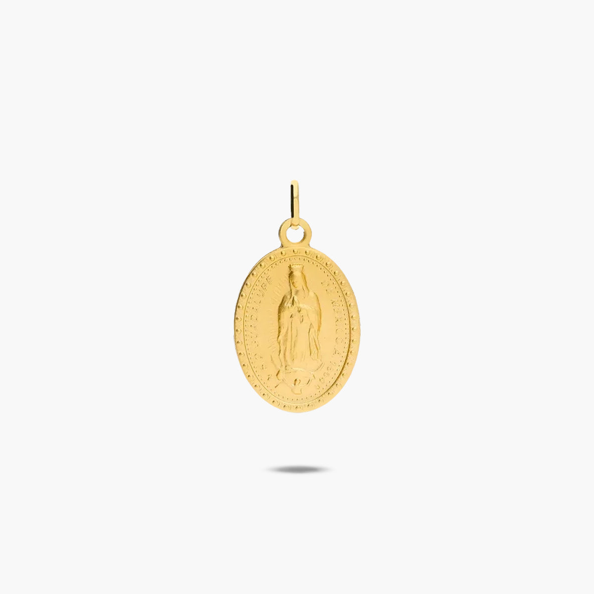 Medalla Virgen de Guadalupe México de oro 18K 20 mm