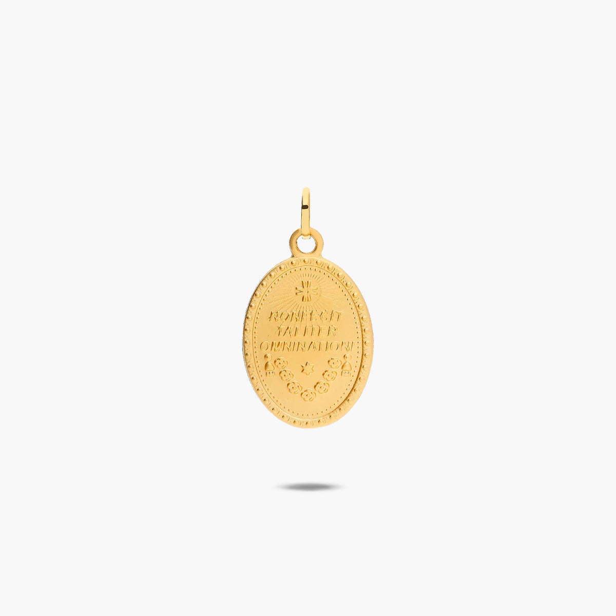 Medalla Virgen de Guadalupe México de oro 18K 20 mm