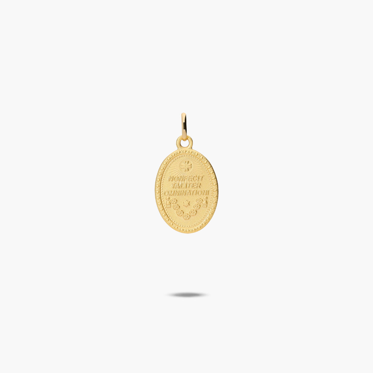 Medalla Virgen de Guadalupe México de oro 18K 18 mm