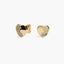 Pendientes corazón de oro 18K circonitas 8 mm