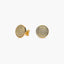 Pendientes redondos de oro 18K circonitas 11 mm