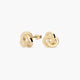 Pendientes triple círculo de oro 18K 12 mm