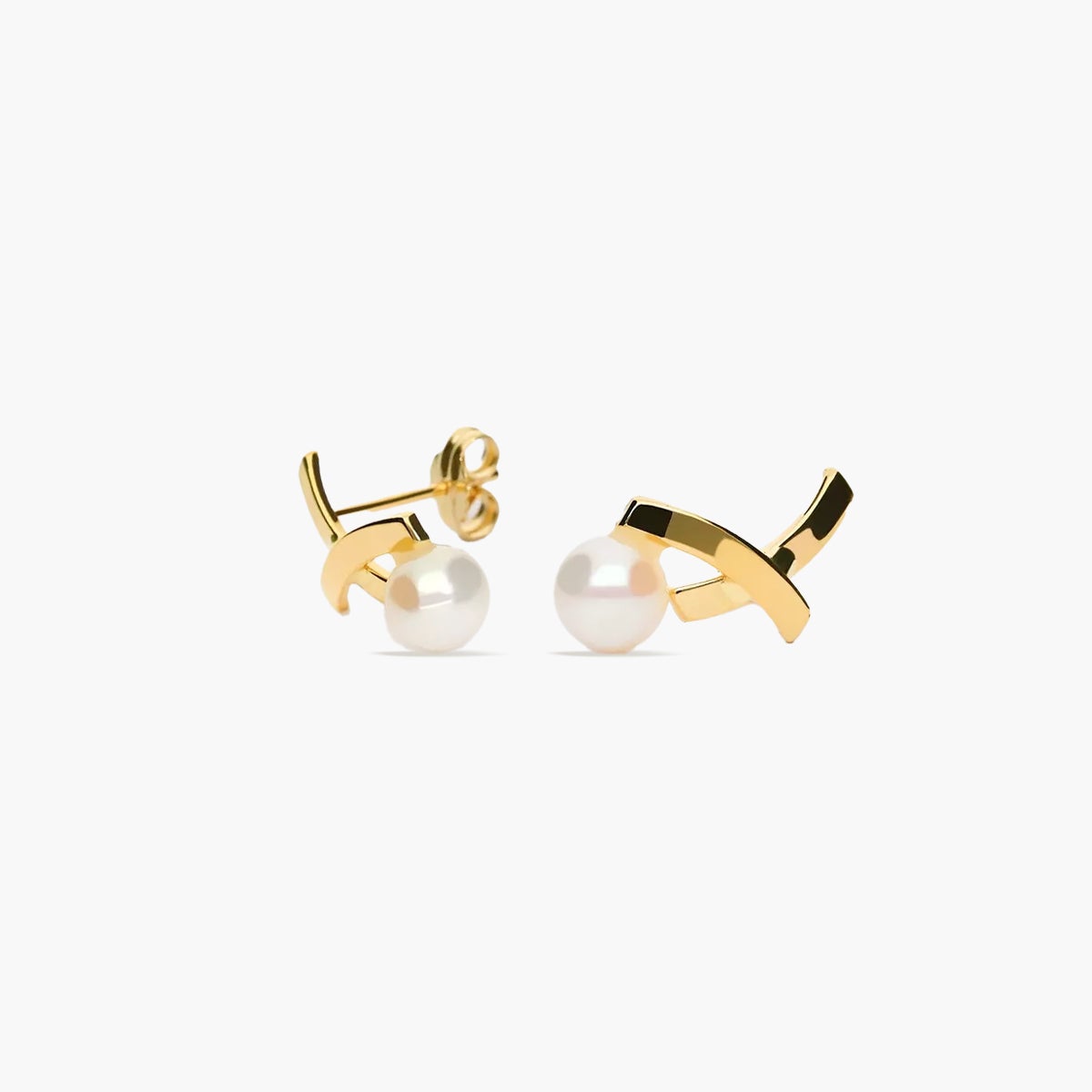 Pendientes de oro 18K con perlas 15 mm