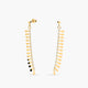 Pendientes largos de oro 18K cadena tipo mayra 40 mm