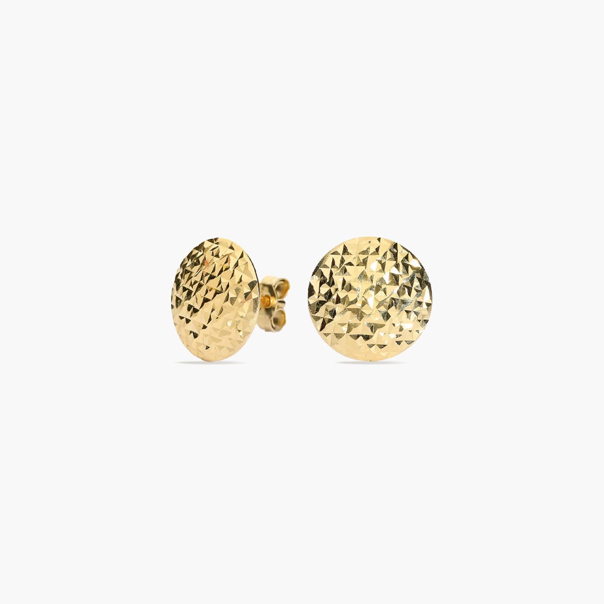 Pendientes redondos de oro 18K 11 mm