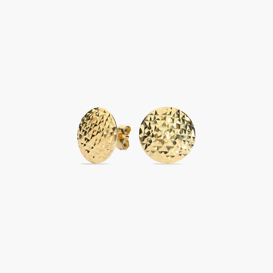 Pendientes redondos de oro 18K 11 mm