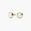 Pendientes redondos de oro 18K con perlas 12 mm
