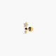 Piercing de oreja de oro 18K circonitas estrellas 8 mm