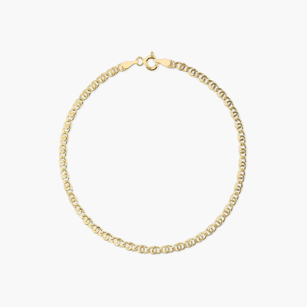 Pulsera de oro 18K 19 eslabón tigre 19 cm