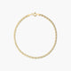 Pulsera de oro 18K 19 eslabón tigre 19 cm