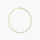 Pulsera de oro 18K eslabón ancla 19 cm