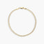 Pulsera de oro 18K eslabón ancla 19 cm