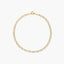 Pulsera de oro 18K malla perdiz 19 cm