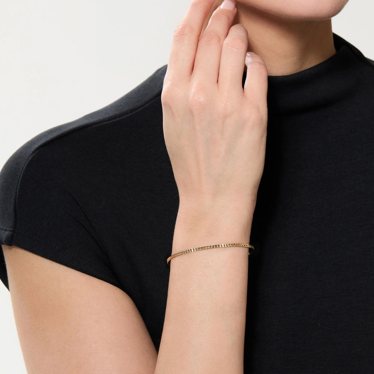 Pulsera rígida de oro 18K SETE ESCRAVAS