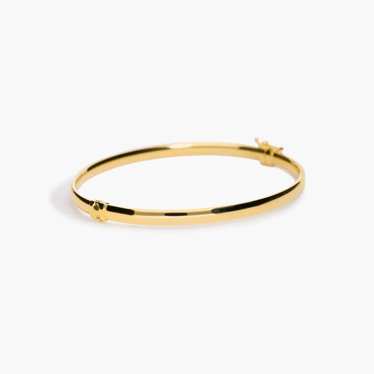 Pulsera rígida oval de oro 18K 50x60 mm